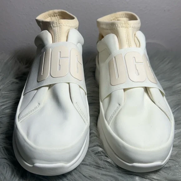 UGG NEUTRA COCONUT MILK SNEAKERS - WOMEN'S Cream Slip-On Sneakers Size 6 - Picture 3 of 8